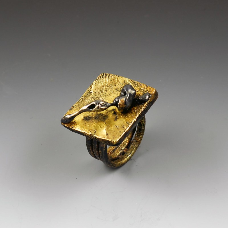 Remains Ring by artisan jeweler Bette Barnett